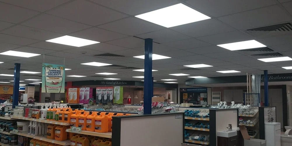 Panel LED phẳng cho siêu thị