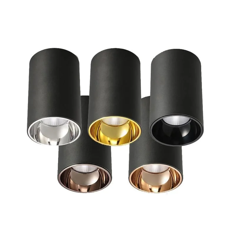 Downlight lắp nổi tùy chọn thân và chóa