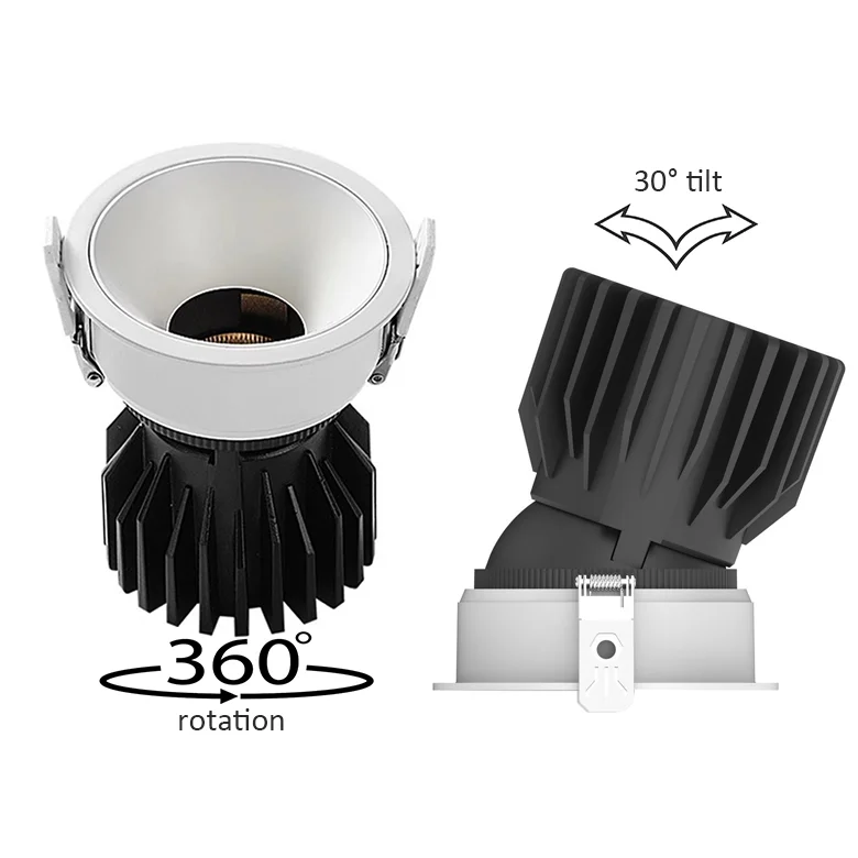 Đèn LED rọi thương mại điều chỉnh hướng 12–40 W