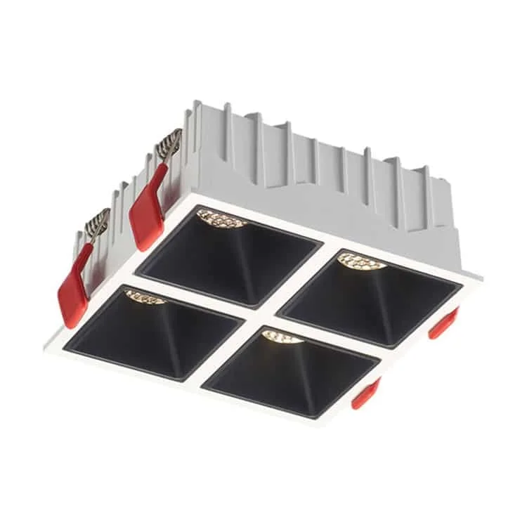 Downlight trần nhiều mô-đun, hệ quang học sâu