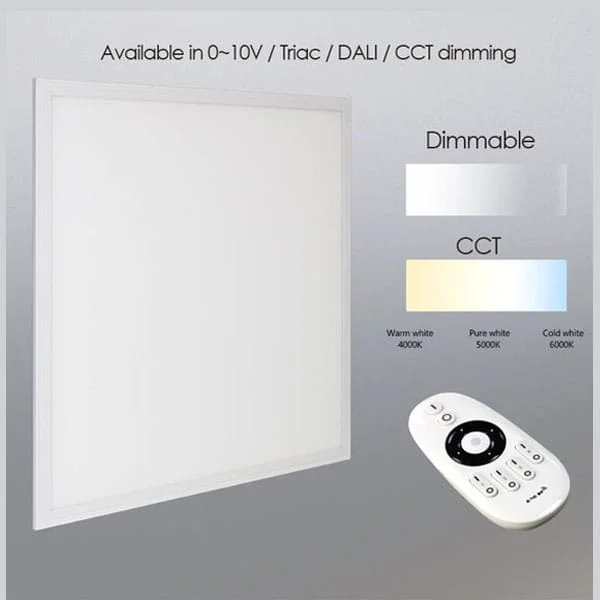 Dim 0–10 V, TRIAC hoặc DALI; một số mẫu chọn CCT