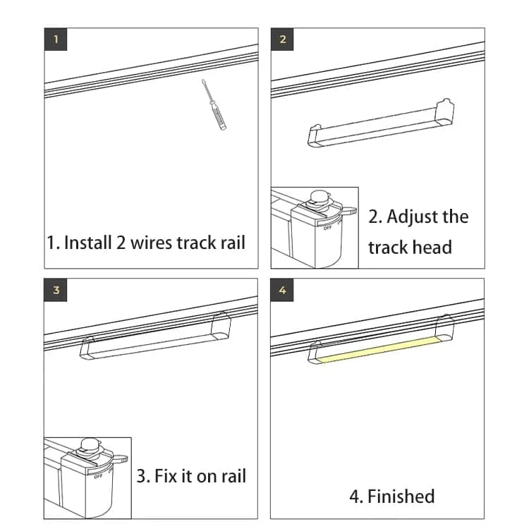 Hướng dẫn lắp đèn LED ray tuyến tính