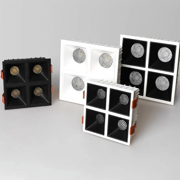 Downlight nhiều mô-đun có lưới tổ ong