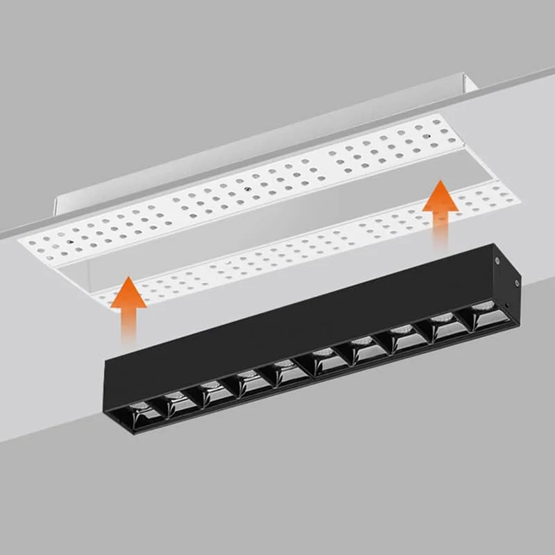 Đèn downlight tuyến tính âm trần không viền