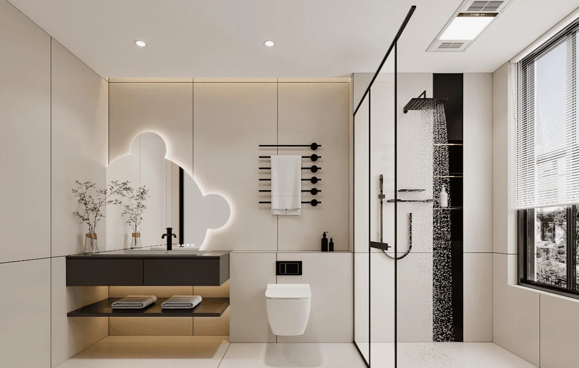 Ví dụ đèn rọi phòng tắm