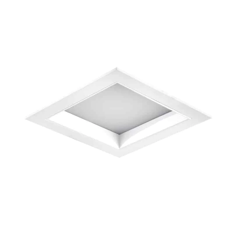 Downlight vuông viền trắng, nhiều lựa chọn chóa