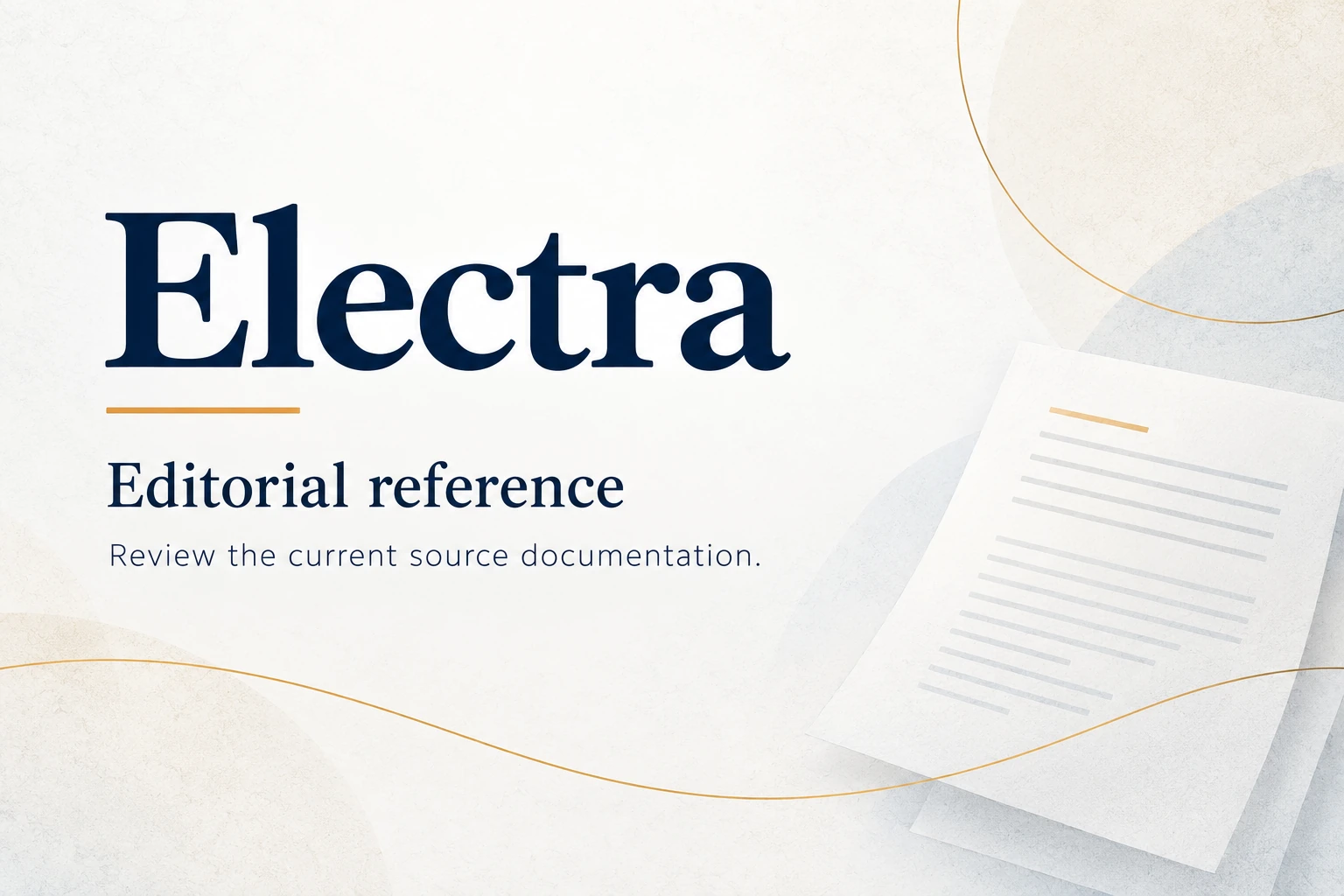 electra lighting supplier reference card