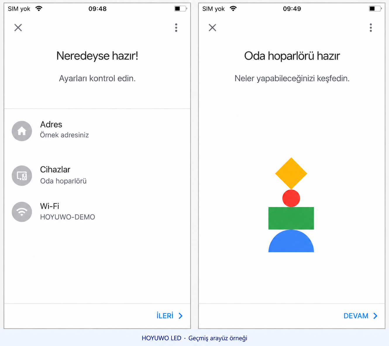 Tóm tắt và kết thúc cài Google Home: ví dụ cũ