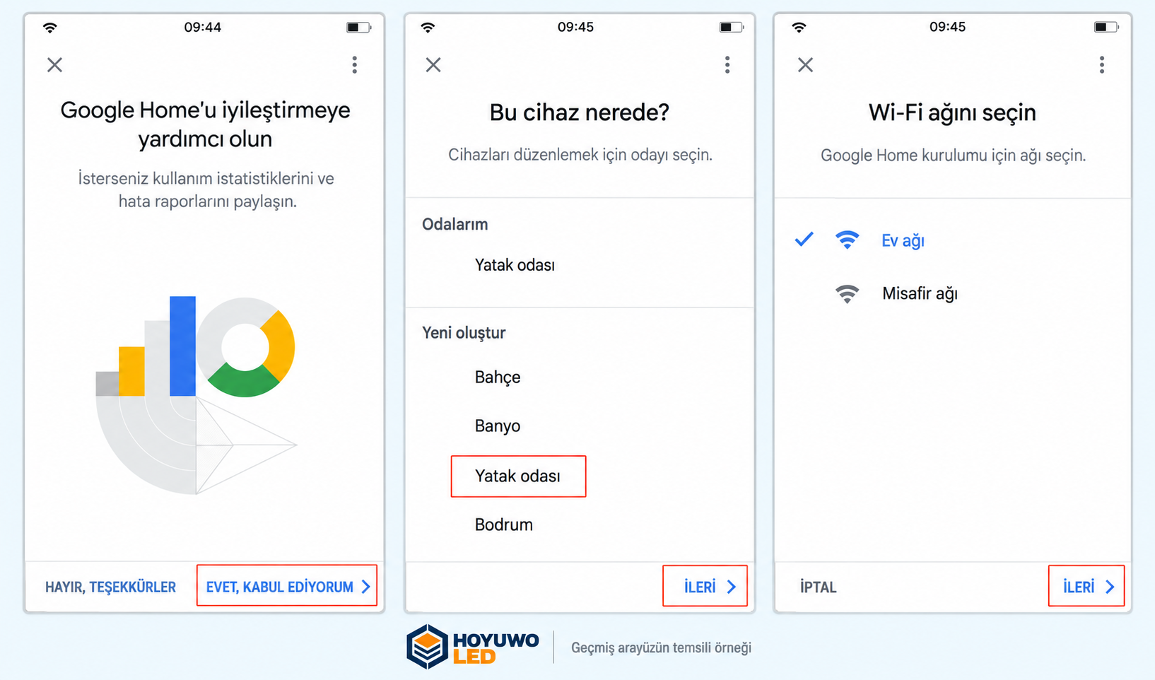 Cài Google Home 2: ví dụ phiên bản cũ