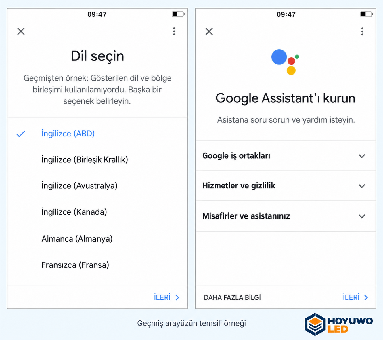 Cài Google Home 4: ví dụ phiên bản cũ