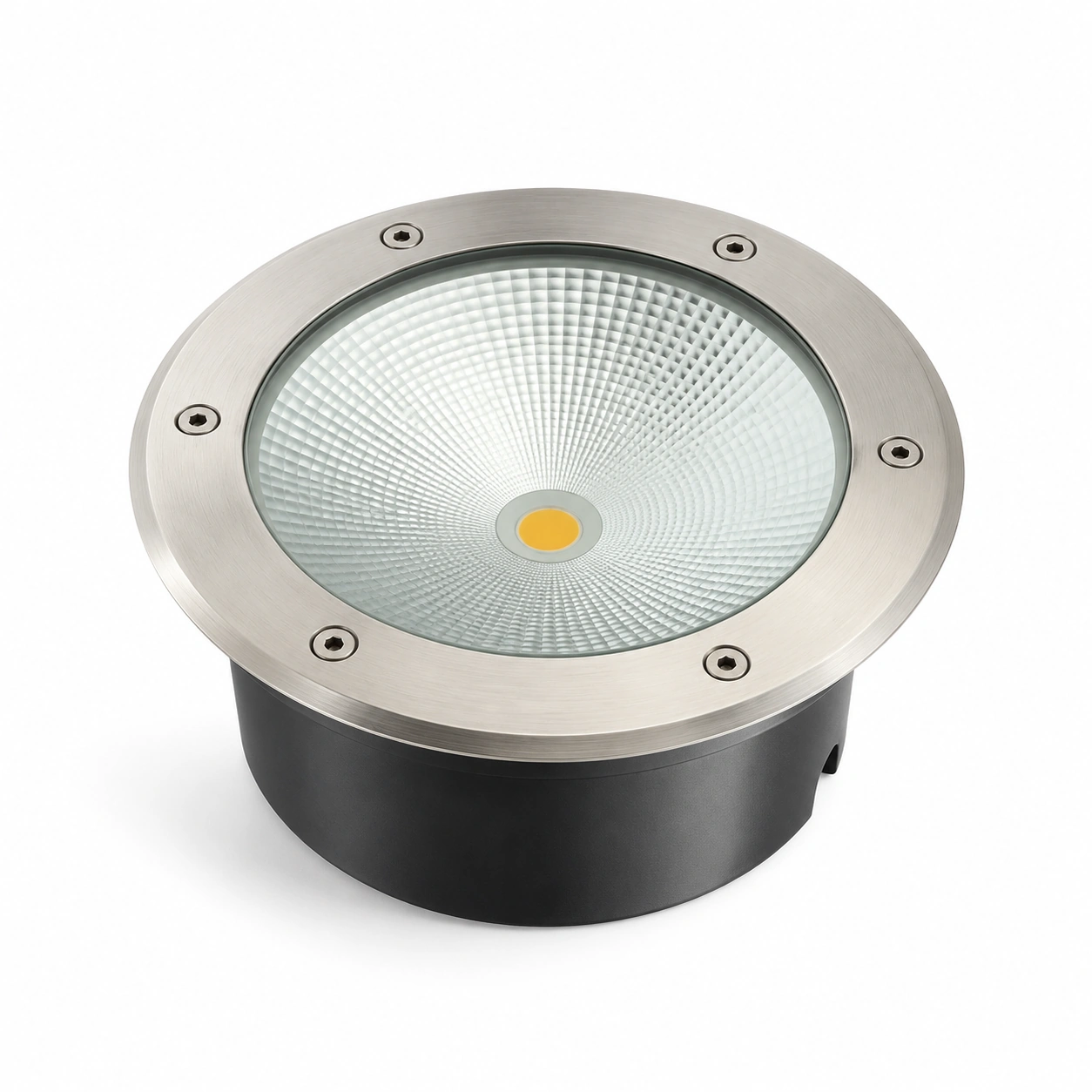 single reflector round inground light white studio
